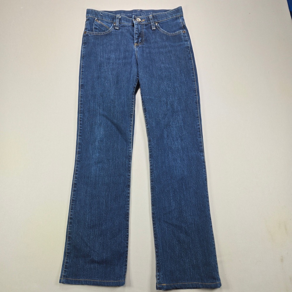 Wrangler Jeans Q-Baby Ultimate Riding Bootcut Dark Wash Blue Womens 3/4 x 32
